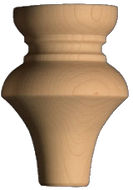 AFE_BUN_A4_5 - Bun Feet - Wood - 2 5/8
