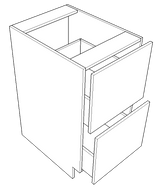 Two Drawer Base (Breckenridge - Cream White