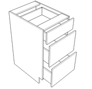 Three Drawer Base (Vail - Pure)