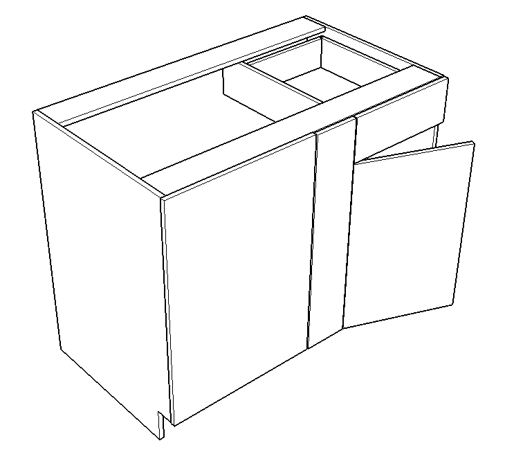 Base Blind Corner - Left (Stowe - Orion Gray)