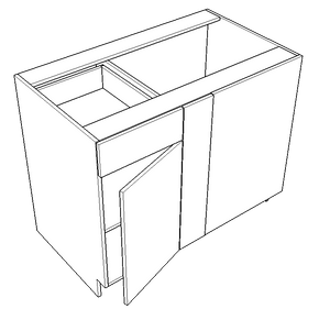 Base Blind Corner - Right (Telluride - Ebony)