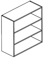 Wall Bookcase - (Stowe - Orion Gray)