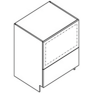 Drawer base with microwave (Stowe - Pure)