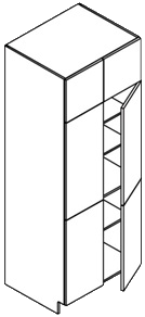 Vanity - Tall Linen Utility - Double Door (Alta - Orion Gray)