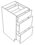 Three Drawer Vanity (Vail - Pure)