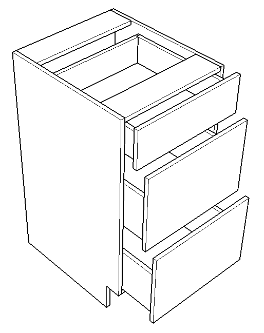 Three Drawer Vanity (Breckenridge - Galactic )