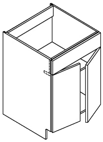 Vanity-Sink Base (Alta - Ebony)