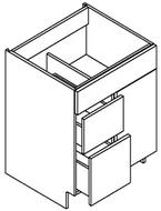 Vanity - Sink Base With Drawers - Single Door - Left (Vail - Orion Gray)