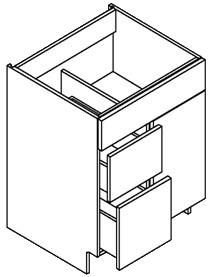 Vanity - Sink Base With Drawers - Single Door - Left (Stowe - Galactic)