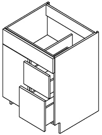 Vanity - Sink Base With Drawers - Single Door - Right (Stowe - Pure)