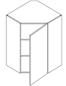 Wall Diagonal Corner (Aspen - Ebony)