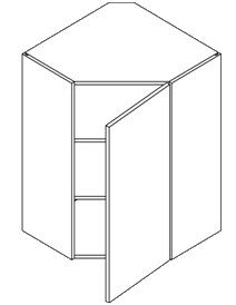 Wall Diagonal Corner (Aspen - Orion Gray)