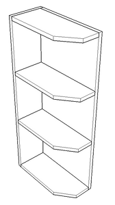 Wall Decorative Shelves - Left - (Telluride - Ebony)