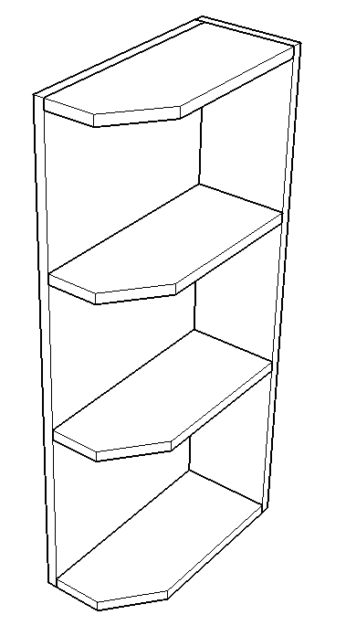 Wall Decorative Shelves - Right - (Alta - Lithium)