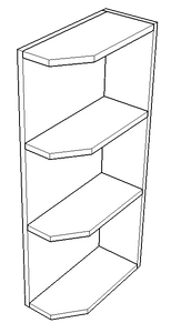 Wall Decorative Shelves - Right - (Killington - Cream White)