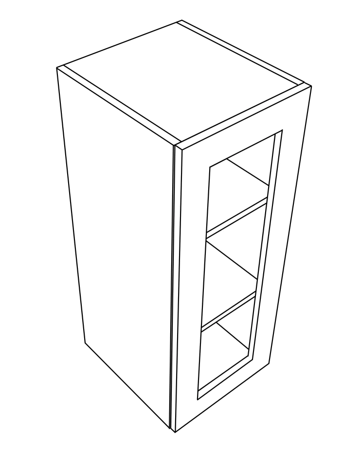 Wall with Glass Door 15