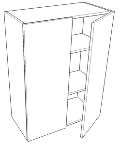 Wall 30" High - Double Door (Aspen - Lithium)