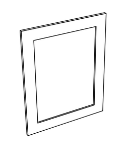 Deco Door for Wall Cabinet - 30" high (Telluride - Cream White)