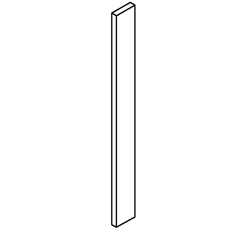 Filler for Base or Wall Cabinet - 30'' high (Killington - Cream White )