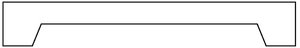 SPV - Square patterned valance #8 (3" H pattern) (Vail - Orion Gray)