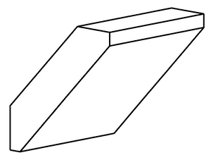 OG36 - Ogee moldings 2 3/8"H x 2¼"D x 96"L (Breckenridge - Galactic)