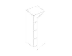 Wall 42" High - Single Door  (Vail - Cream White)