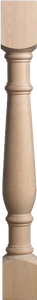 RICH_LEG_6059 - Table Wood Leg - 4 1/4" x 4 1/4" x 35 3/8" (Stowe - Ebony)