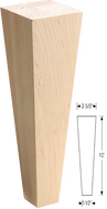 RICH_SQTLEG28 - Square Tapered Wood Leg - 2 5/8