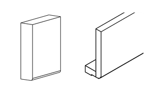 LV40-Light valence with cleat-3  x 96" x ¾" (Aspen - Pure)