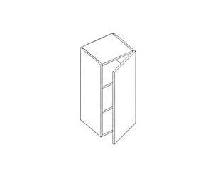 Wall 36" High - Single Door  (Stowe - Lithium)