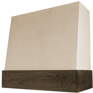 Range Hood - Angled Walnut Band Smooth (Killington - Pure)-QUOTE ON DEMAND