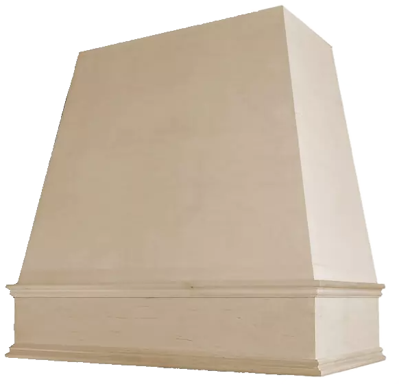 Range Hood - Tapered Classic Moulding Smooth (Aspen - Cream White)-QUOTE ON DEMAND