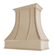 Range Hood - Traditional Curved With Strapping (Vail - Pure)-QUOTE ON DEMAND